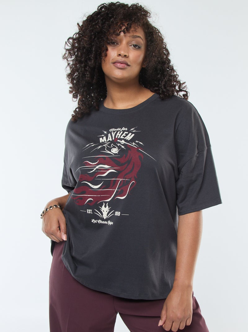 T-shirt met korte mouwen 'Villains' 'Disney' Zwart - Kiabi