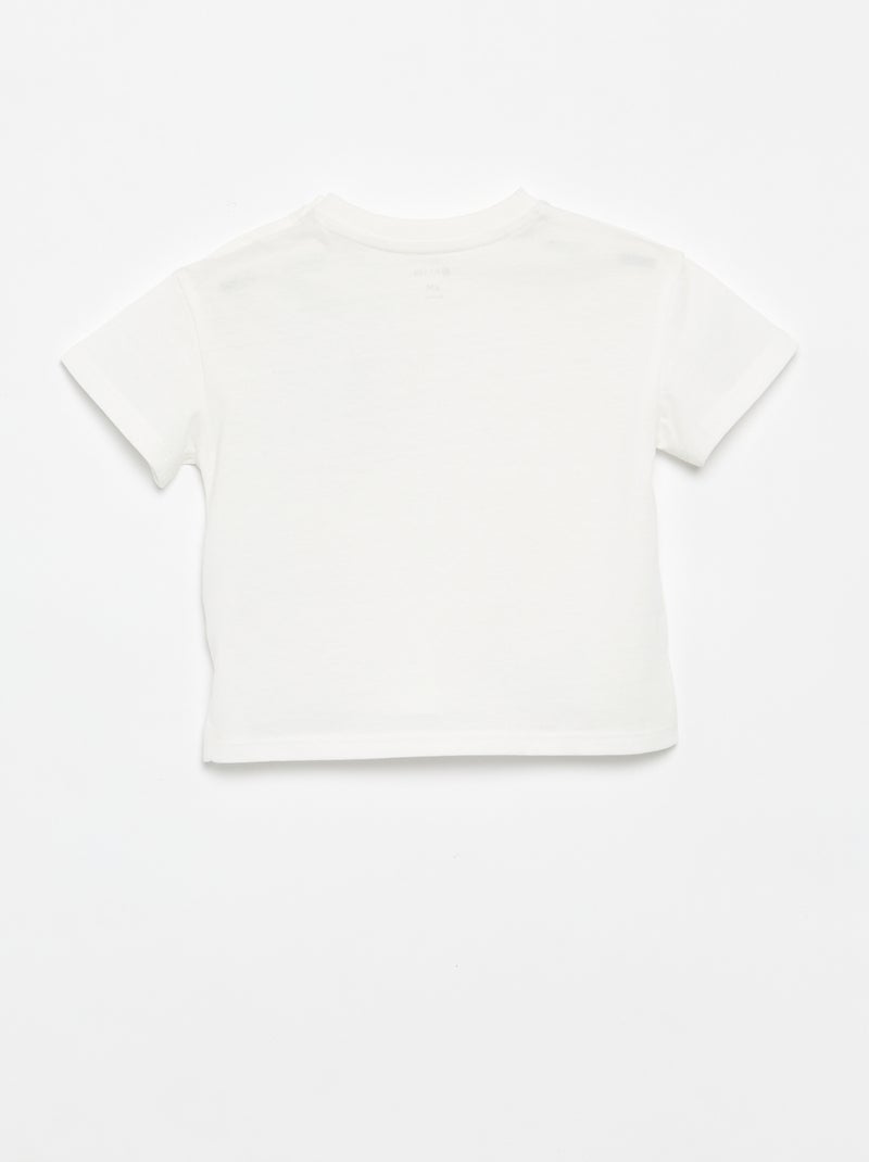 T-shirt met korte mouwen Wit - Kiabi