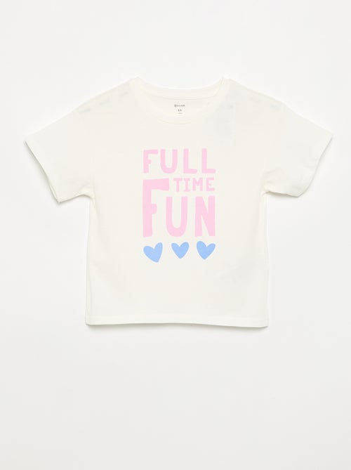 T-shirt met korte mouwen - Kiabi