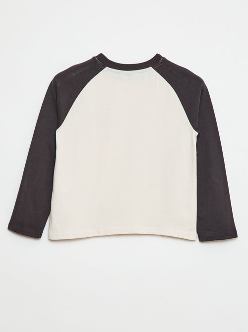 T-shirt met korte raglanmouw - Kiabi