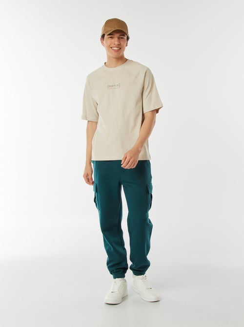 T-shirt met korte raglanmouwen en print - Kiabi T-shirt met korte raglanmouwen en print - Kiabi