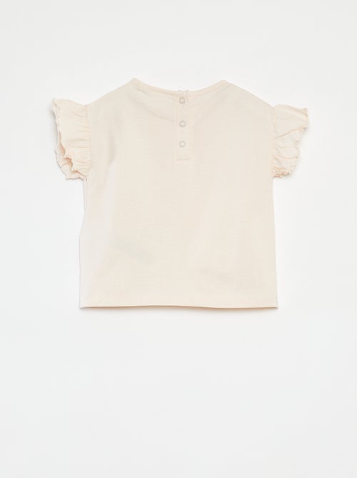 T-shirt met korte ruchemouwen 'Bluey' - Kiabi