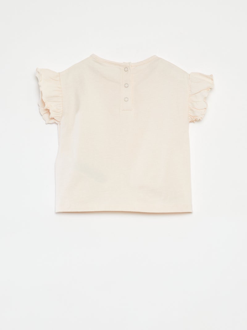 T-shirt met korte ruchemouwen 'Bluey' ROSE - Kiabi