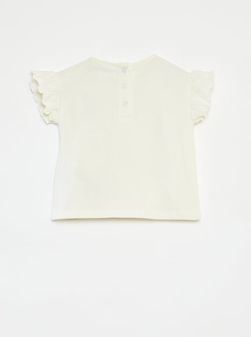 T-shirt met korte ruchemouwen 'Bluey' - Kiabi