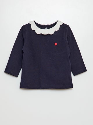 T-shirt met kraagje