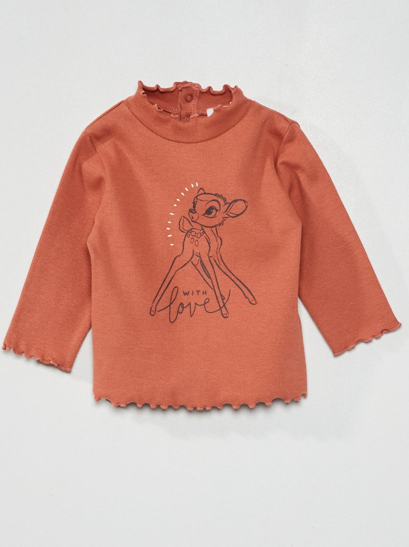 T-shirt met kraagje 'Disney' ROOD - Kiabi