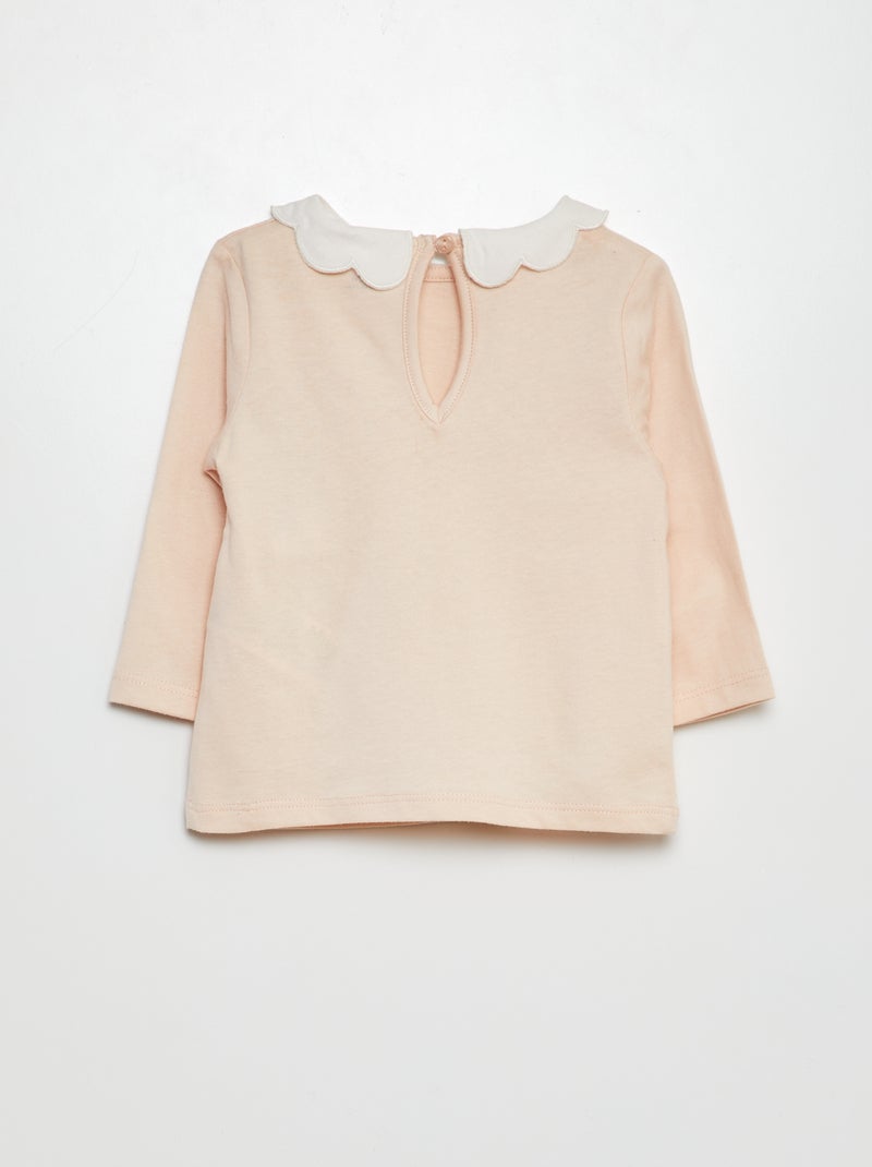 T-shirt met kraagje ROSE - Kiabi