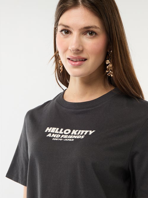 T-shirt met 'Kuromi'-print en korte mouwen - Kiabi