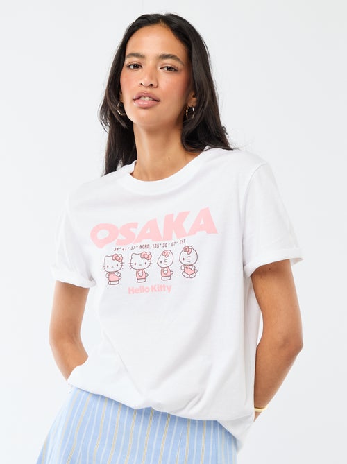 T-shirt met 'Kuromi' print, voor- en achterkant bedrukt - Kiabi