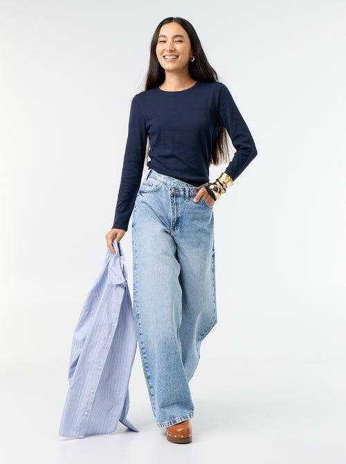 T-shirt met lange mouw - Kiabi