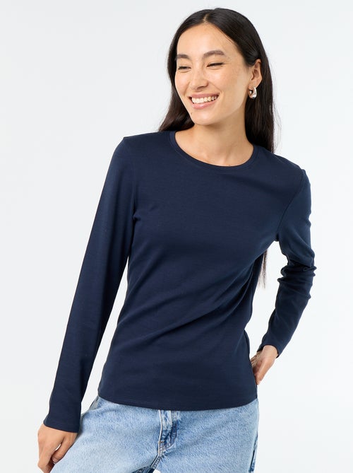 T-shirt met lange mouw - Kiabi
