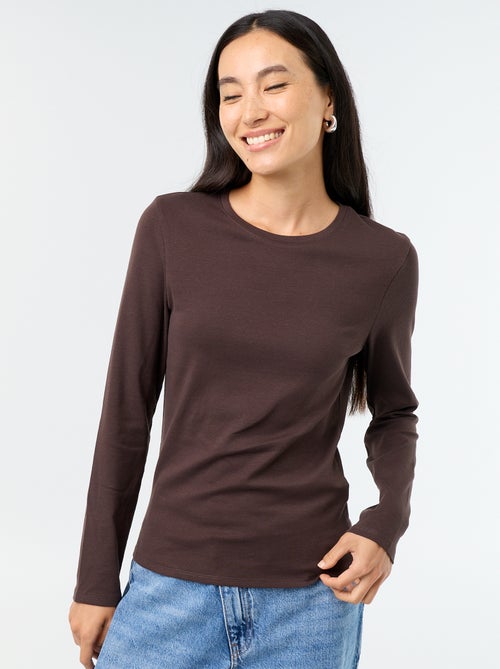 T-shirt met lange mouw - Kiabi