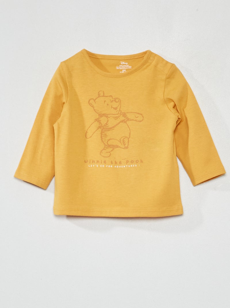 T-shirt met lange mouw 'Disney' GEEL - Kiabi