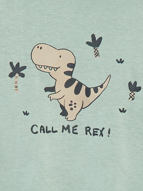 T-shirt met lange mouw en applicatie - Kiabi