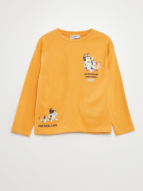 T-shirt met lange mouw en 'Bluey'-print - Kiabi