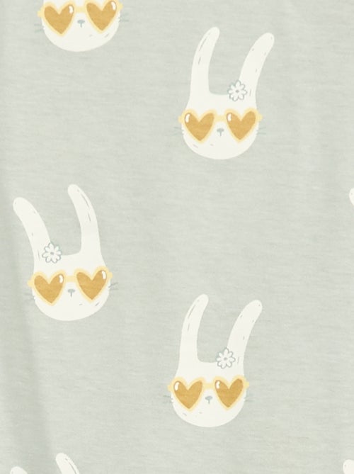 T-shirt met lange mouw en gefronst detail op de schouders - Kiabi