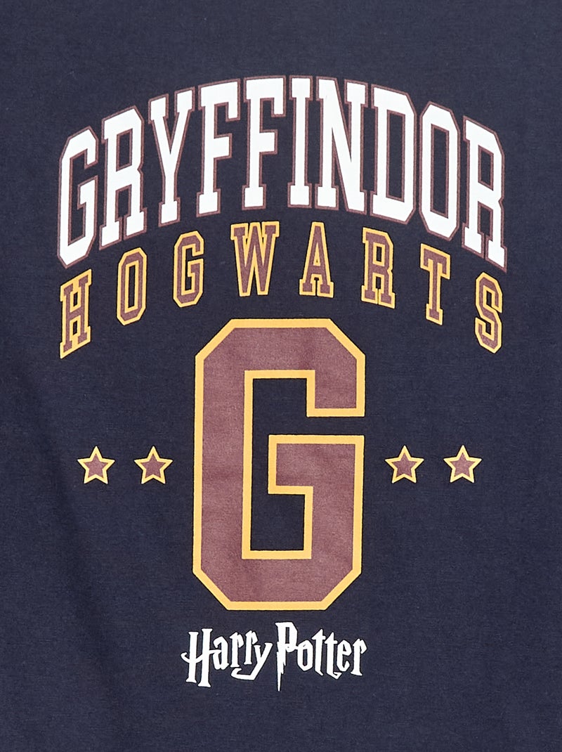 T-shirt met lange mouw en Harry Potter-print Blauw - Kiabi
