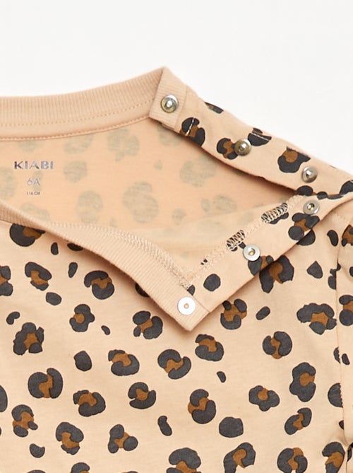 T-shirt met lange mouw en print - So Easy - Kiabi