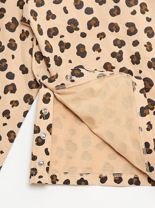 T-shirt met lange mouw en print - So Easy - Kiabi