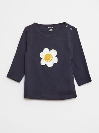 T-shirt met lange mouw en print