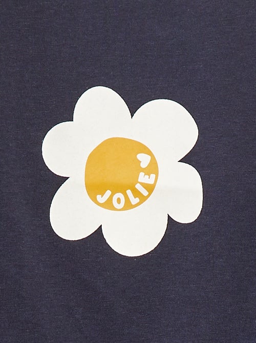 T-shirt met lange mouw en print - Kiabi