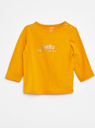 T-shirt met lange mouw en print