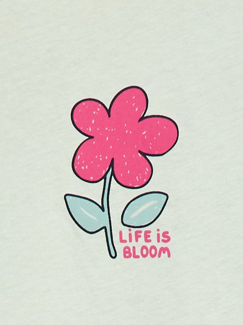 T-shirt met lange mouw en print - Kiabi