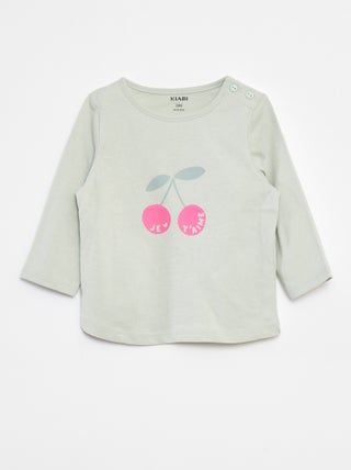 T-shirt met lange mouw en print