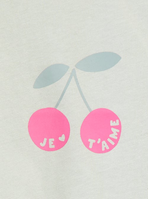 T-shirt met lange mouw en print - Kiabi