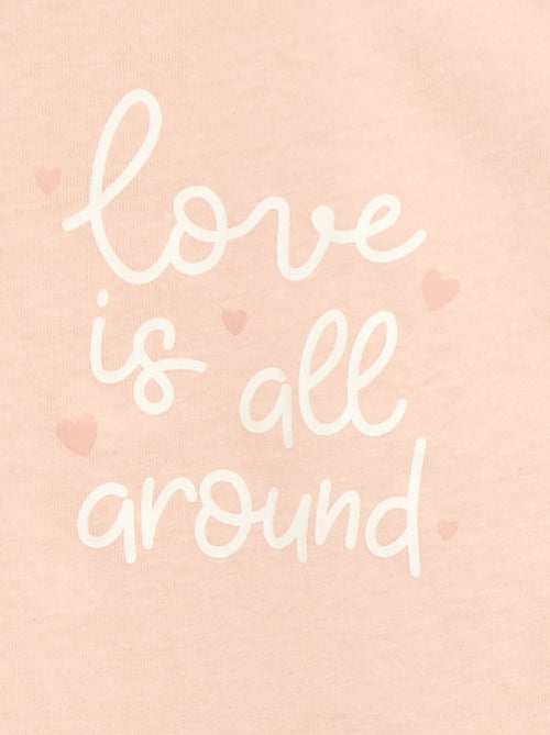 T-shirt met lange mouw en print - Kiabi