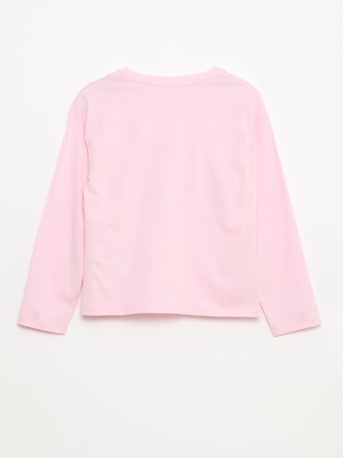 T-shirt met lange mouw en print - Kiabi