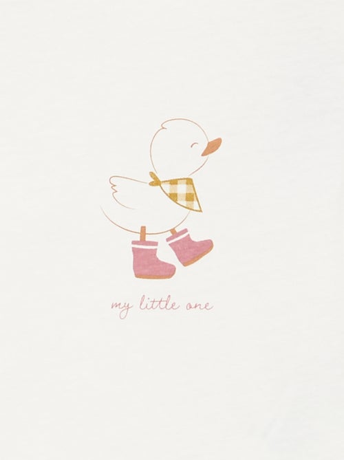 T-shirt met lange mouw en print - Kiabi