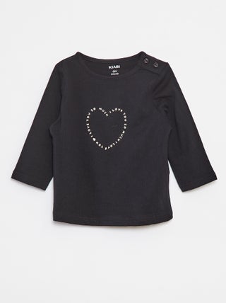 T-shirt met lange mouw en print