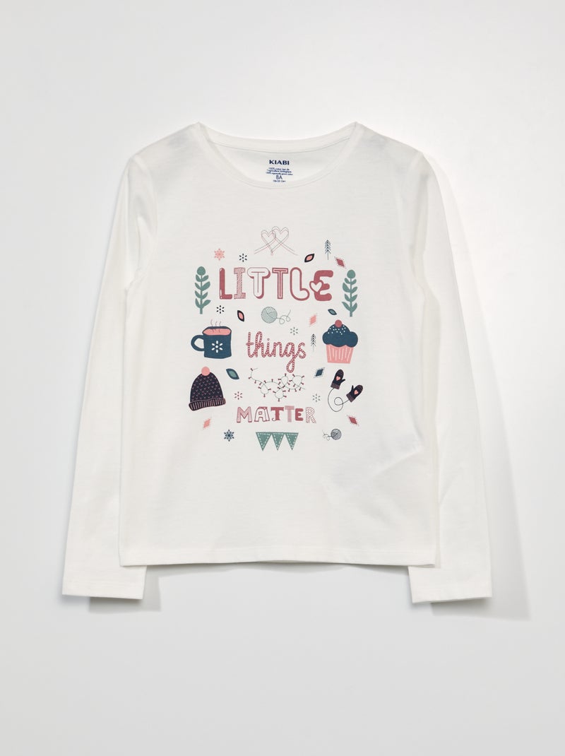 T-shirt met lange mouw GRIJS - Kiabi
