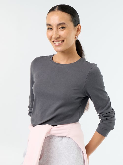 T-shirt met lange mouw - Kiabi
