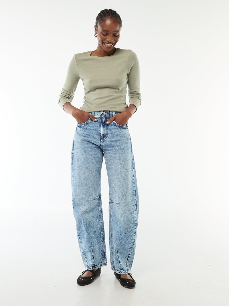 T-shirt met lange mouw Groen - Kiabi