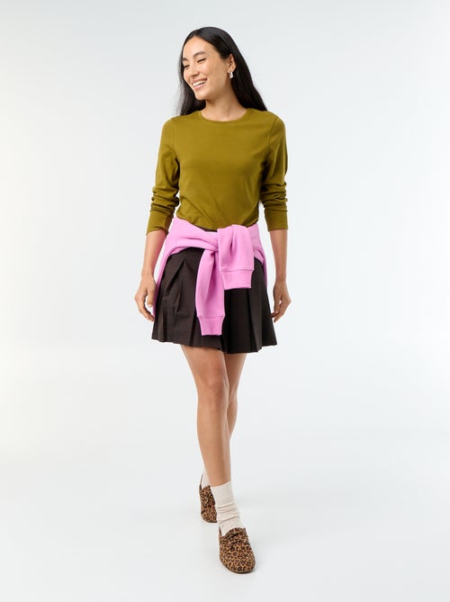 T-shirt met lange mouw - Kiabi