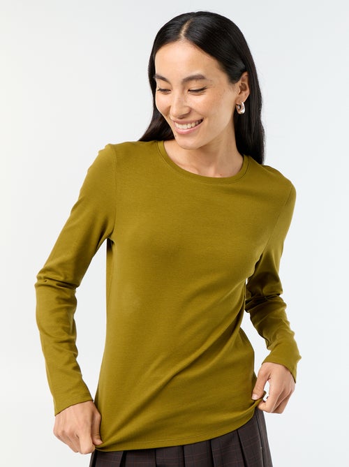 T-shirt met lange mouw - Kiabi