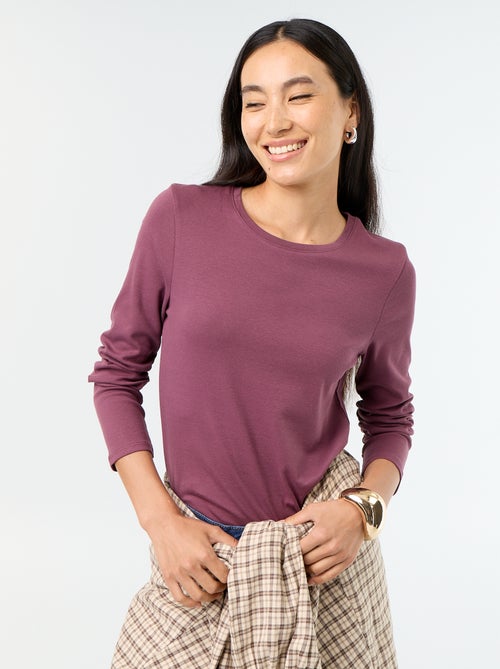 T-shirt met lange mouw - Kiabi