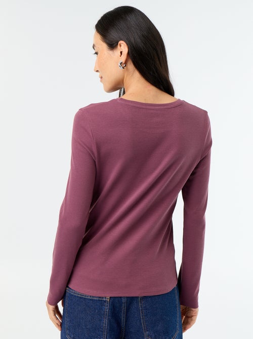 T-shirt met lange mouw - Kiabi