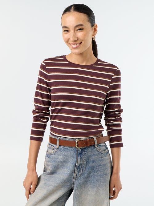 T-shirt met lange mouw - Kiabi