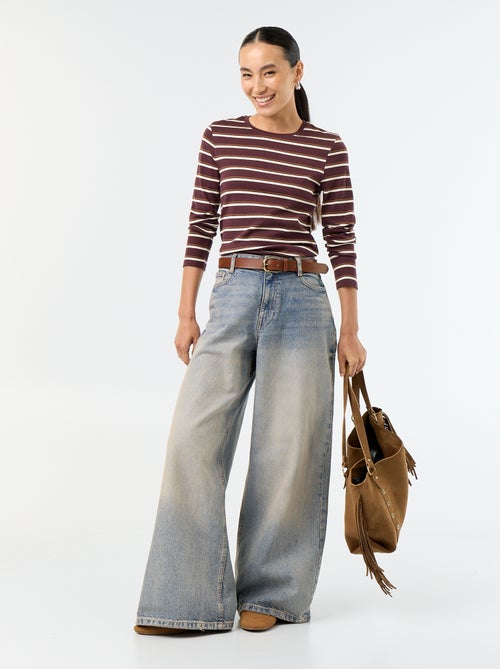 T-shirt met lange mouw - Kiabi