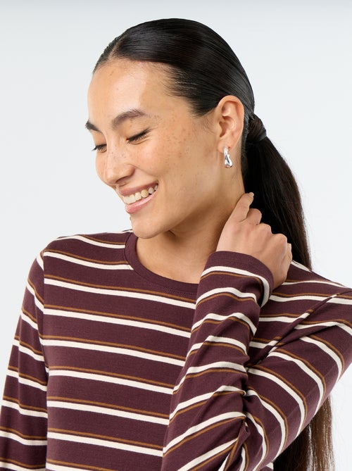 T-shirt met lange mouw - Kiabi