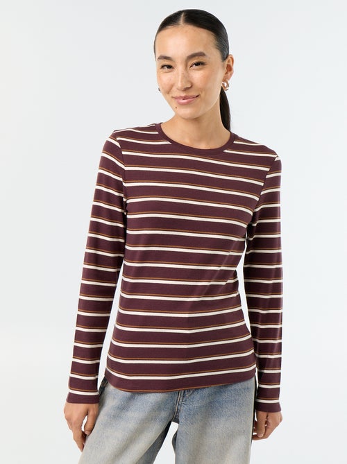 T-shirt met lange mouw - Kiabi