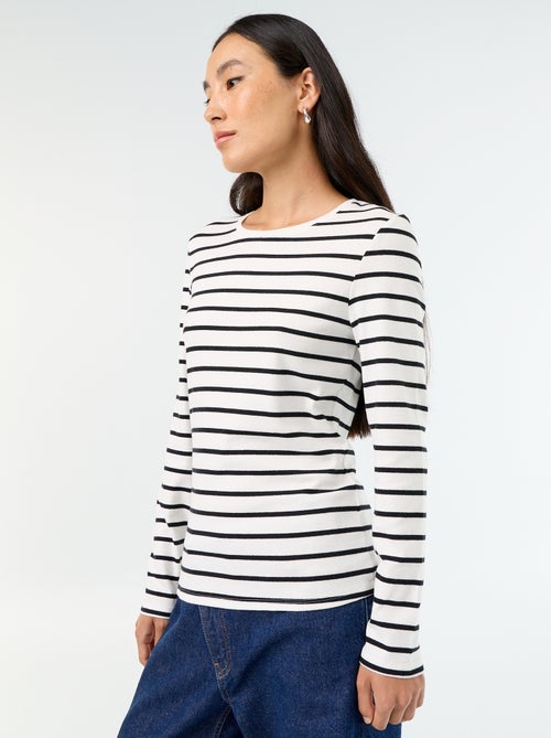 T-shirt met lange mouw - Kiabi