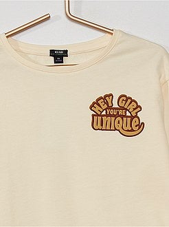 T-shirt met lange mouw - Kiabi