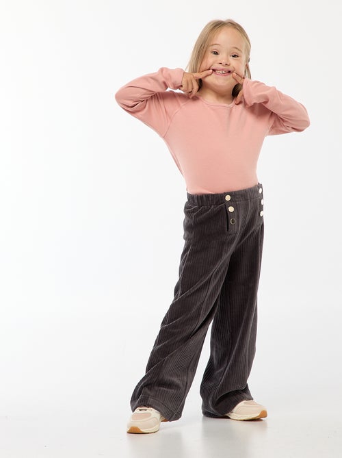 T-shirt met lange mouw zonder verschil in voor- en achterkant - So Easy - Kiabi