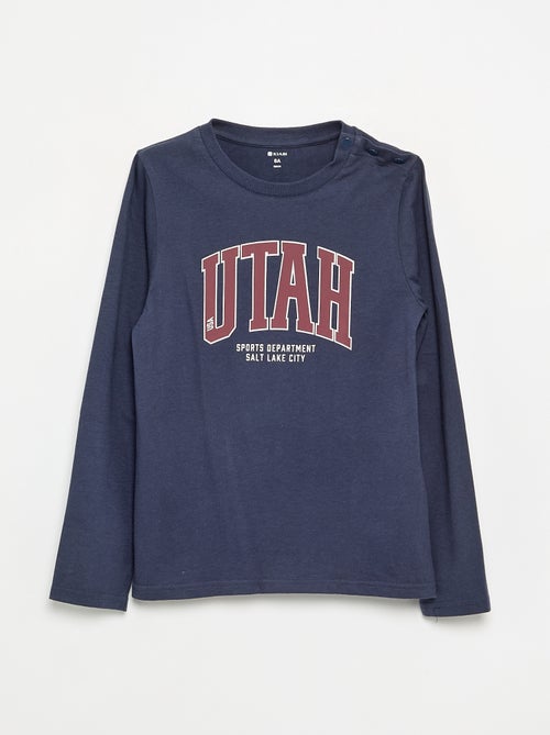 T-shirt met lange mouwen - gemakkelijk aan te trekken collectie - Kiabi