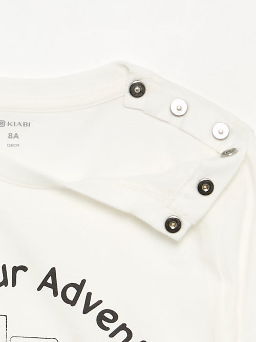 T-shirt met lange mouwen - gemakkelijk aan te trekken collectie - Kiabi
