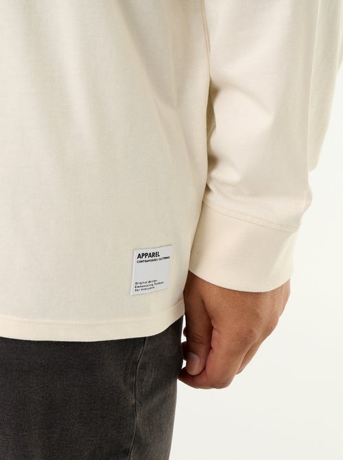 T-shirt met lange mouwen - Kiabi